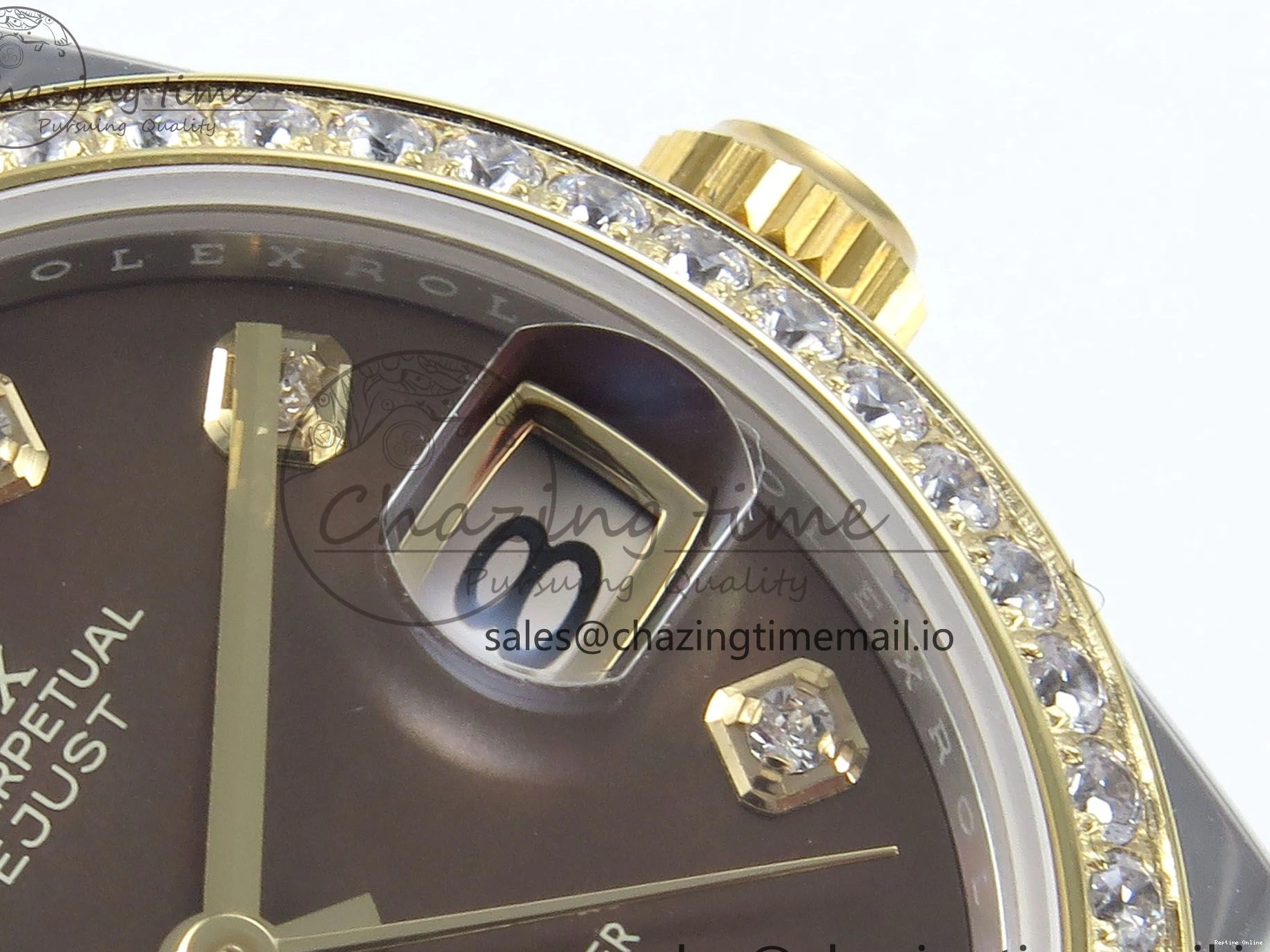 0515 DateJust 31 278383RBR ARF 1:1 Best Edition 904L Steel Brown Diamonds Dial Diamonds Bezel on SS YG Jubilee Bracelet ETA Snug 409